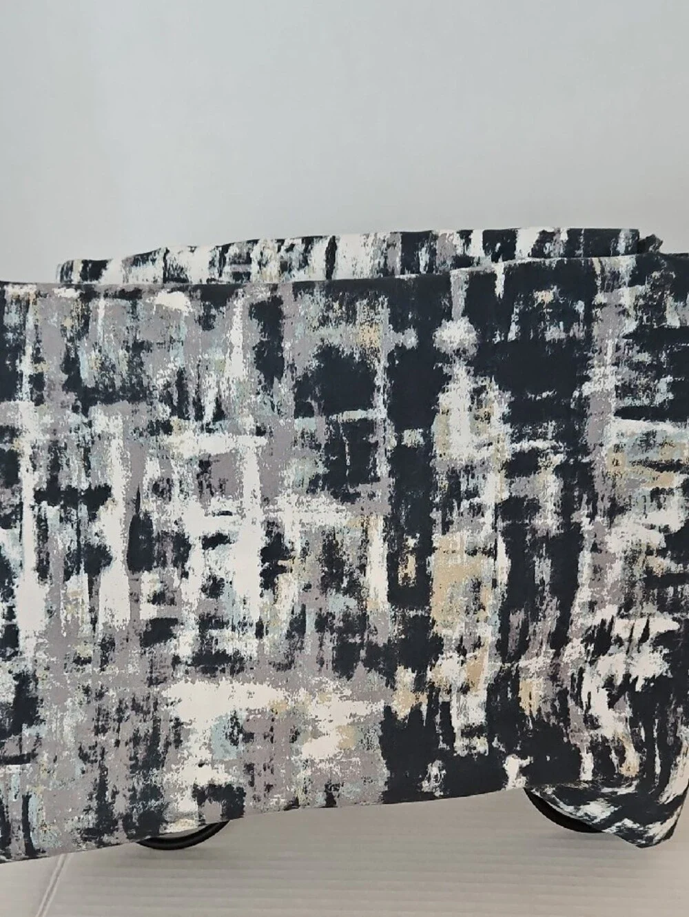 IKEA Skogslonn Dark Green Teal Modern Abstract Cotton Lyocell Full Duvet Cover